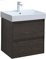 Тумба с раковиной Aquanet 00305234 Nova Lite, 61х46 см, темное дерево