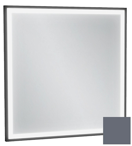 Зеркало Jacob Delafon EB1433-S40 Allure & Silhouette, 60 х 60 см, с подсветкой, рама насыщенный серый сатин купить недорого в интернет-магазине Керамос