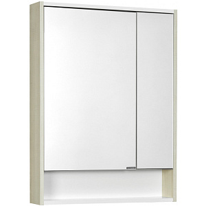 Зеркальный шкаф Акватон 1A215202RIB90 Рико 65х86 см, белый,ясень фабрик