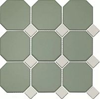 Неглазурованный керамогранит TOPCER Field Material 4428OCT16_LightGreen/DOT White