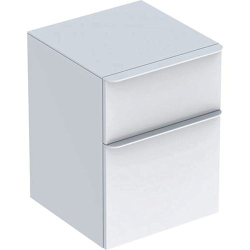 Шкаф Geberit 500.357.00.1 Smyle Square подвесной с 2 ящиками, 45х60 см, белый купить недорого в интернет-магазине Керамос