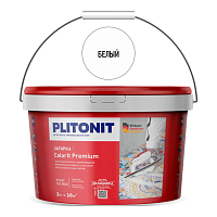 Цементная затирка Plitonit COLORIT Premium белая, 2 кг