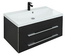 Тумба под раковину Aquanet 00272429 Верона подвесная, 90х48 см, черная