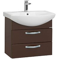 Тумба Акватон 1A1233K0AA430 Ария с раковиной, 65х45 см, темно-коричневый