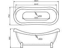 Ванна акриловая BelBagno  BB05-CRM