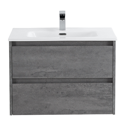 База BelBagno KRAFT-700-2C-SO-CG под раковину 70х46 см, подвесная, Cemento Grigio (цемент) купить недорого в интернет-магазине Керамос