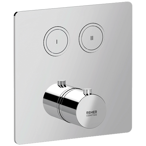 Смеситель встраиваемый в стену, внешняя часть Remer Rubinetterie X-Style X99QD2KB купить недорого в интернет-магазине Керамос