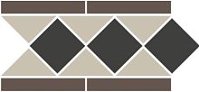 Неглазурованный керамогранит TOPCER Victorian Designs Odessa1Border