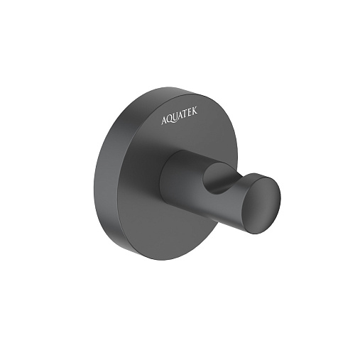 Крючок Aquatek AQ4201MB Оберон, черный матовый купить недорого в интернет-магазине Керамос