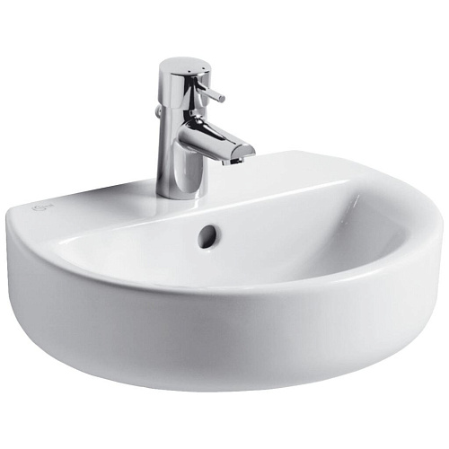 Раковина Ideal Standard E805701 Connect Sphere подвесная 45х36 см, с 1-м отверстием под смеситель, Euro White (евробелый) Раковина Ideal Standard E805701 Connect Sphere подвесная 45х36 см, с 1-м отверстием под смеситель, Euro White (евробелый)