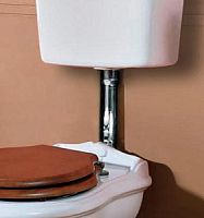 Труба Kerasan 750490 сr Retro низкая для бачка, хром