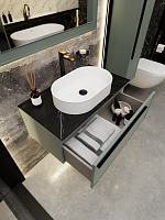 Тумба с раковиной La Fenice Elba NFNC-01-ELB-G-90-3-M-GB