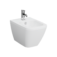 Биде Vitra 7083B003-0288 Integra Square подвесное 37х54 см, белое Биде Vitra 7083B003-0288 Integra Square подвесное 37х54 см, белое