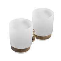 Стакан для зубных щеток двойной Art&Max ANTIC CRYSTAL AM-E-2688SJ-Br
