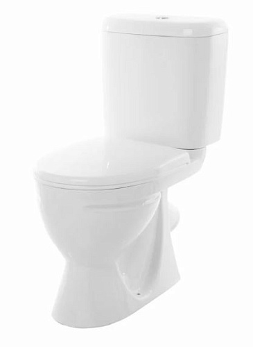 Унитаз-компакт Sanita WC.CC/Standart/1-P/WHT.G/S1 Стандарт напольный 38х61 см, с сиденьем, белый S1