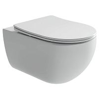 Унитаз Ceramica Nova CN3015 Long Rimless подвесной, 36.5х55.5 см, глубокий смыв, с ультра тонкой крышкой-сиденьем, белый Унитаз Ceramica Nova CN3015 Long Rimless подвесной, 36.5х55.5 см, глубокий смыв, с ультра тонкой крышкой-сиденьем, белый