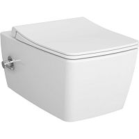 Чаша унитаза Vitra 7672B003-1684 Metropole Rim-Ex подвесного 36х56 см, с функцией биде, безободковый, белый Чаша унитаза Vitra 7672B003-1684 Metropole Rim-Ex подвесного 36х56 см, с функцией биде, безободковый, белый