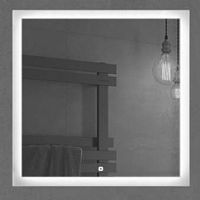 Зеркало Comforty 00-00001281 Гиацинт с подсветкой 80х80 см, белый