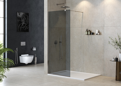 Душевая перегородка CEZARES LIBERTA-L-1-100-GR-Cr Душевая перегородка CEZARES LIBERTA-L-1-100-GR-Cr