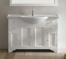 База под раковину 120 см Eban FBSGM120-B bi decape*8 Gemma без ручек, цвет bianco decape