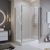 Душевой уголок BelBagno UNO-195 UNO-195-AH-1-100/80-C-Cr Душевой уголок BelBagno UNO-195 UNO-195-AH-1-100/80-C-Cr