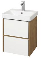 Набор Акватон 1A2516K0SDZ90: Тумба Сканди 45 + Раковина Адриана 45, белый глянец/дуб рустикальный Набор Акватон 1A2516K0SDZ90: Тумба Сканди 45 + Раковина Адриана 45, белый глянец/дуб рустикальный