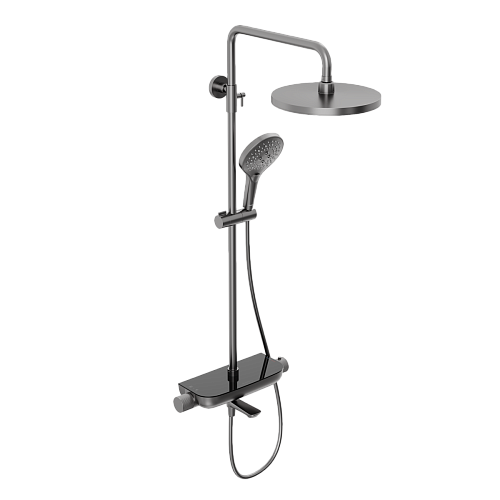 Душевая система с термостатом ABELSBERG Lineara SNS52791GM Душевая система с термостатом ABELSBERG Lineara SNS52791GM