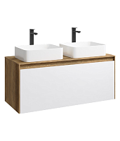 Тумба под раковину Aqwella Mobi MOB0112DB+MOB0712W