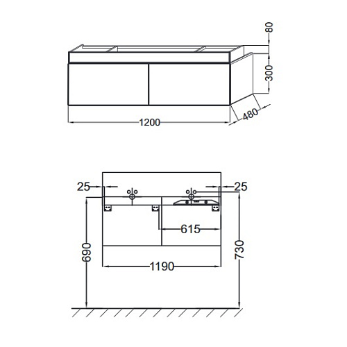 Тумба под раковину Jacob Delafon Terrace EB1188-HU купить недорого в интернет-магазине Керамос Тумба под раковину Jacob Delafon Terrace EB1188-HU купить недорого в интернет-магазине Керамос