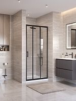 Душевая дверь в нишу BelBagno UNO-195 UNO-195-BF-3-90-C-NERO