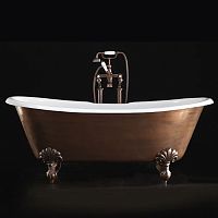 Devon&Devon AS06251DE3AR Сифон для ванны, с удлинителем и патрубком выпуска в пол, цвет медь
