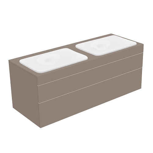 Тумба Keuco 31574370000 Edition 400 под умывальник 140х53.5 см, трюфель/трюфель купить недорого в интернет-магазине Керамос
