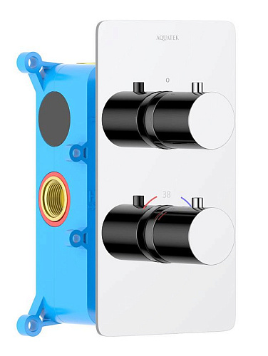 Смеситель Aquatek AQ1392CR Европа термостатический для ванны (внешняя и скрытая часть), хром Смеситель Aquatek AQ1392CR Европа термостатический для ванны (внешняя и скрытая часть), хром