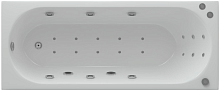 Ванна Aquatek OBR170-0000010 Оберон акриловая 170х70 см, гидромассаж ПН, с фронтальным экраном (слив слева), белая