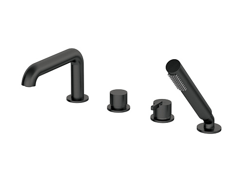 Смеситель Deante BQS_N14M Silia на борт ванны на 4 отверстия, Nero (черный) Смеситель Deante BQS_N14M Silia на борт ванны на 4 отверстия, Nero (черный)