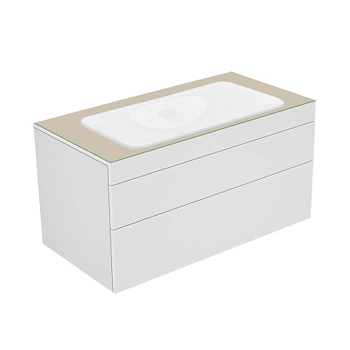 Тумба Keuco 31582750100 Edition 400 под умывальник 105х53.5 см, белый/стекло матовое кашемир купить недорого в интернет-магазине Керамос Тумба Keuco 31582750100 Edition 400 под умывальник 105х53.5 см, белый/стекло матовое кашемир купить недорого в интернет-магазине Керамос