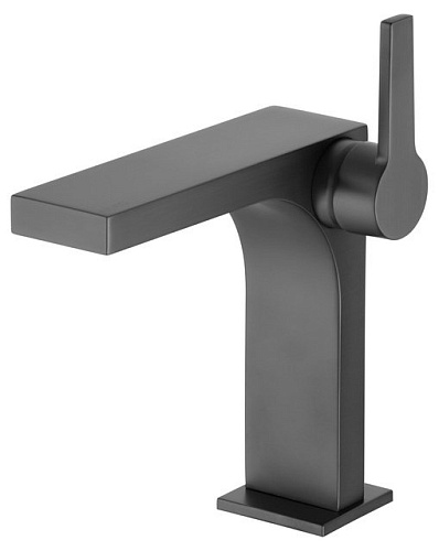 Смеситель Keuco 51102130100 Edition 11 для умывальника однорычажный, излив 15 см, хром черный шлифованный купить недорого в интернет-магазине Керамос