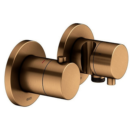 Смеситель Keuco 51553031231 Edition 400 с термостатом для встройки, бронза шлифованная Смеситель Keuco 51553031231 Edition 400 с термостатом для встройки, бронза шлифованная