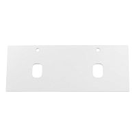 Столешница BelBagno EK-120-2-BO, 120 см с двумя отверстиями под раковину/под смеситель, Bianco Opaco (белый матовый)