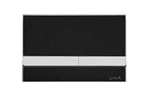 Клавиша смыва Vitra 740-1101 Select двойная, черный,хром