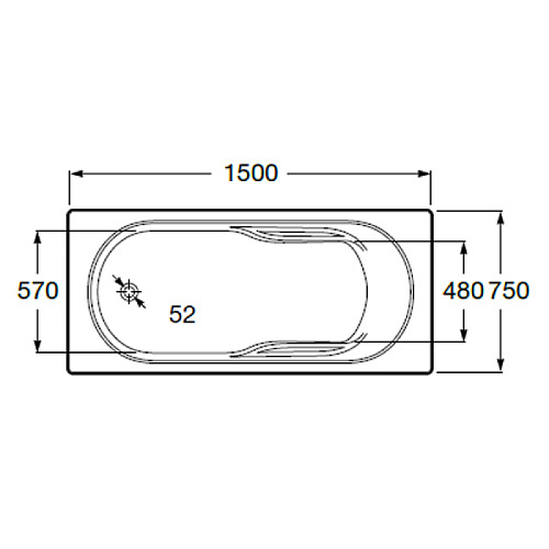 Ванна акриловая Roca GENOVA-N ZRU9302894 (exp) купить недорого в интернет-магазине Керамос