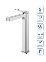 Смеситель для накладной раковины BelBagno Albano ALBANO-LMC-CRM-W0