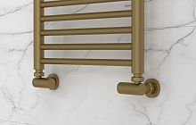 Вентиль Сунержа 032-1403-1234, 3D, правый, (цилиндр) G 1/2" НР х G 3/4" НГ, матовое золото