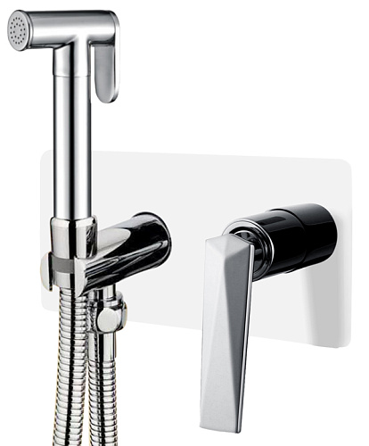 Гигиенический душ Boheme 377-W Venturo со смесителем, белый/хром