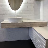 Консоль Comforty 00-00000822 Клеон для раковины 120х50 см, дуб дымчатый