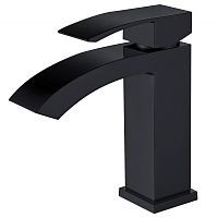 Смеситель ABBER AF8610B Wasserfall для раковины, черный матовый Смеситель ABBER AF8610B Wasserfall для раковины, черный матовый