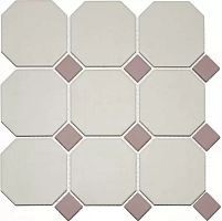 Неглазурованный керамогранит TOPCER Field Material 4416OCT19/1C_White/Pink