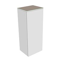 Шкаф-пенал Keuco 31720820001 Edition 400 средний 90х35 см, петли слева, белый глянцевый/стекло глянцевое трюфель