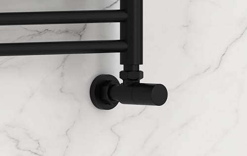 Вентиль угловой Сунержа (цилиндр) G 1,2" НР х G 3,4" НГ (Матовый Чёрный) 31-1400-1234