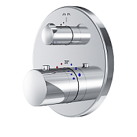 Смеситель AM.PM F8085500 Like для ванны/душа встраиваемый, с термостатом, хром
